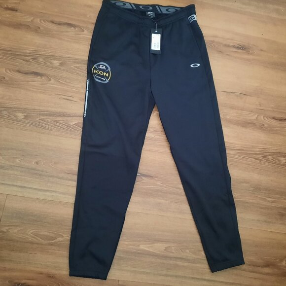 NWT Oakley Icon Alliance Mens Black Sweatpants size S - Picture 1 of 6